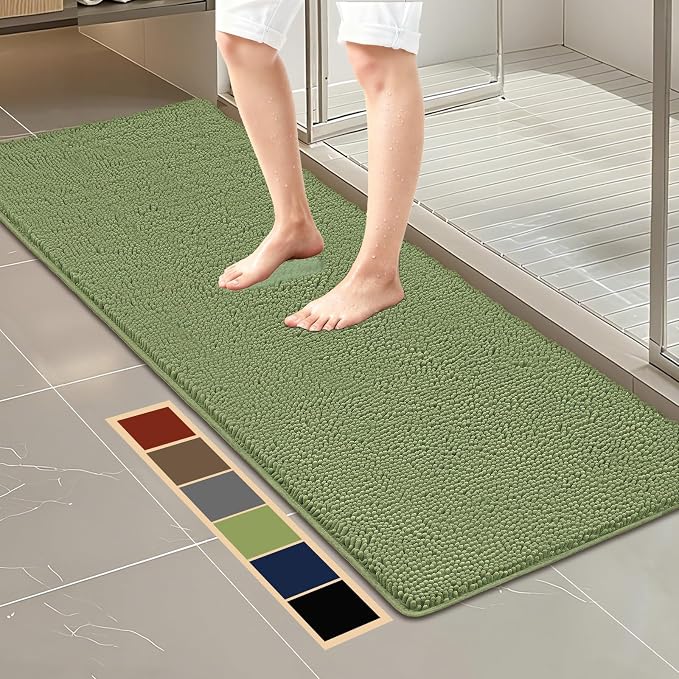 Bcoimo 70"×24" Absorbent Bath Mat, Non-Slip by Bcoimo
