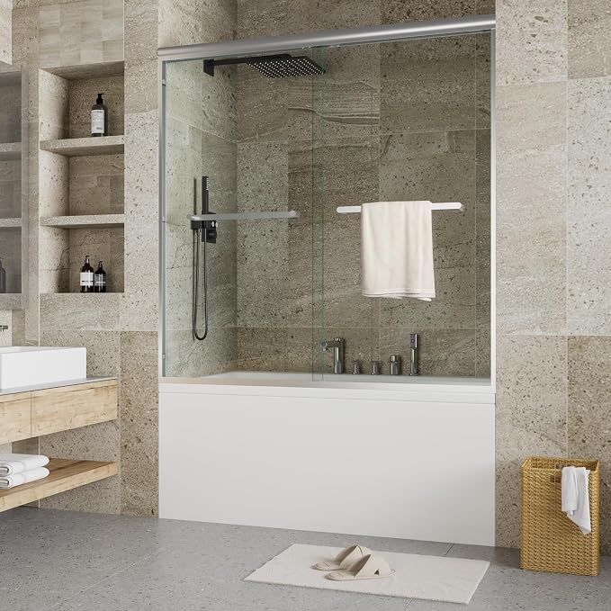 Sliding Glass Shower Door, Made by IDEALHOUSE