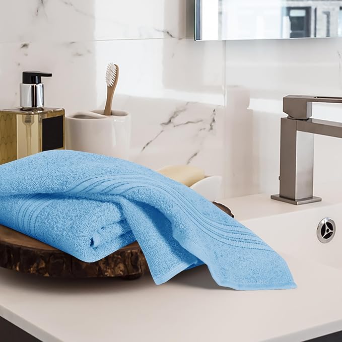 BOUTIQUO Ultra Soft Cotton 6 -Piece Hand Towel Set 16x24 Inch, Spa & General - Image 3