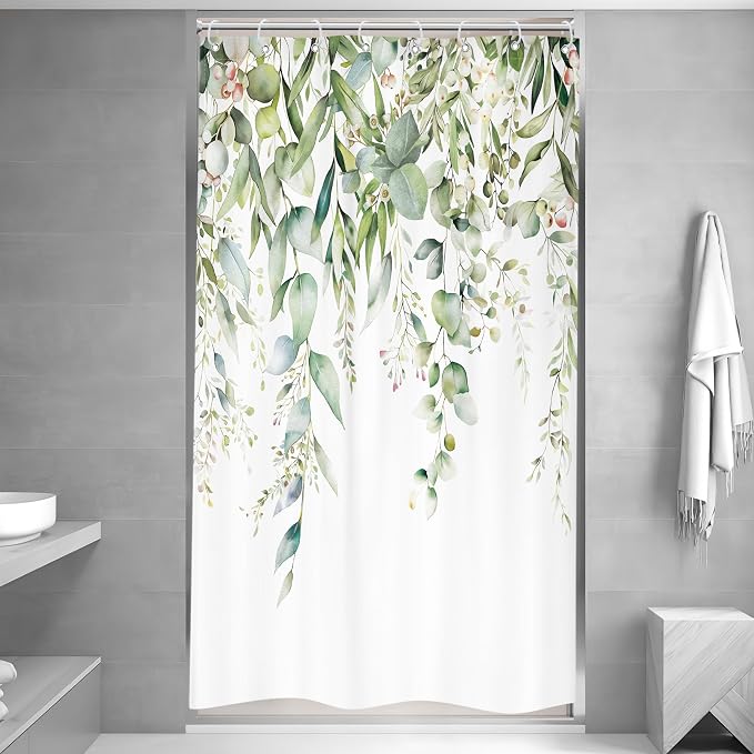 Riyidecor Small Stall Narrow Shower Curtain - Image 2