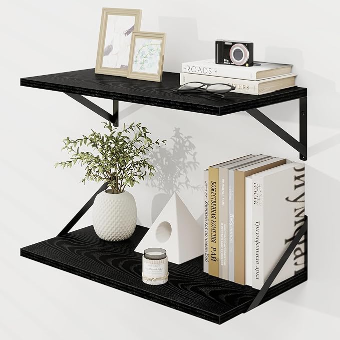 Dreamland Deep Floating Wall Shelves, Large Floating Shelf 12 * 24 inchSet of 2 by Dreamland