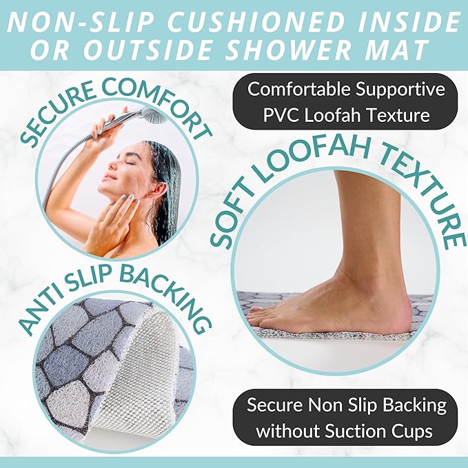 Non Slip Bathtub Mat Shower Mat - Image 2
