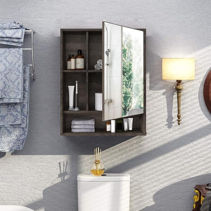 ChooChoo Bathroom Wall Mirror Cabinet, Medicine Cabinet - Image 2
