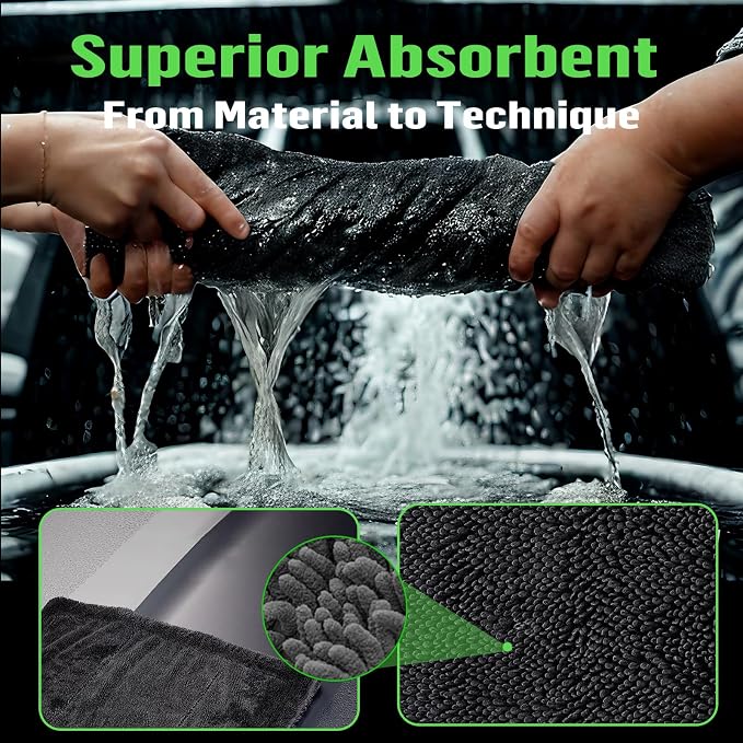 Shiny Bath Wipes Shower Cleaning Cloths, Premium Car Drying Towel | Ultra - Image 4