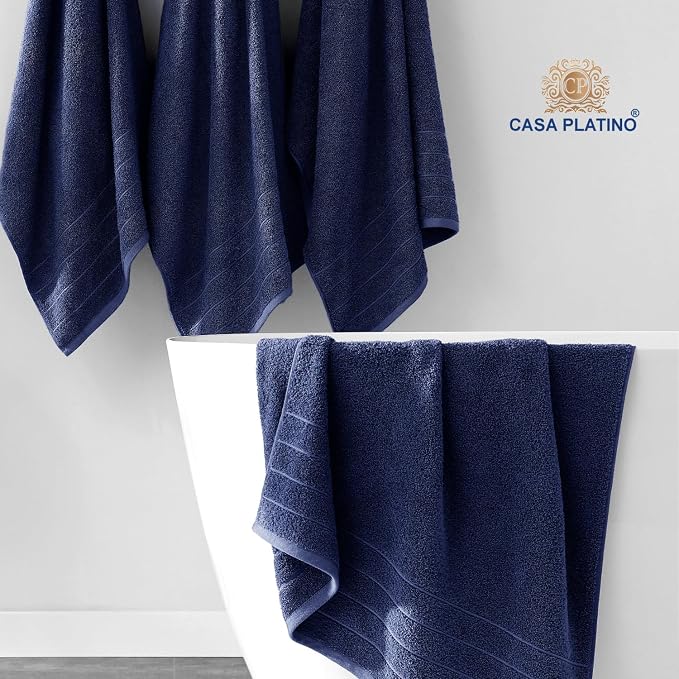 Casa Platino 100% Cotton Luxury Bath Towel Set - Image 7