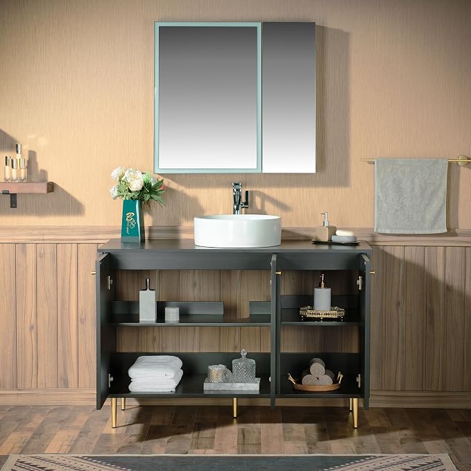 Woodbridge 48" Modern Bathroom Vanity - Image 5