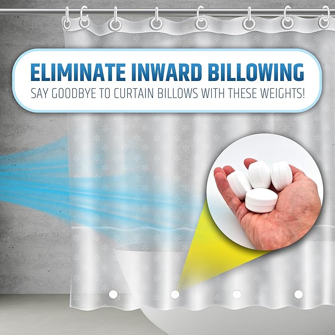 Powerful Anti-Billowing Magnetic Shower Curtain Weights - Image 2