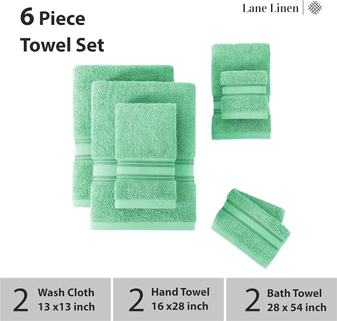 LANE LINEN Luxury Bath Towels Set - Image 3