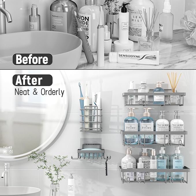 10 Pack Shower Caddy Organizer Rack Shelf - Image 7