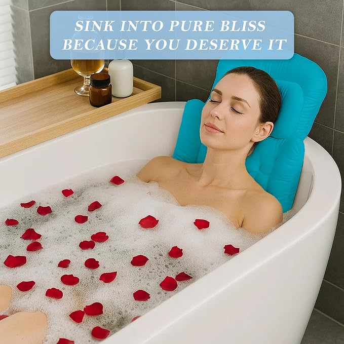 Bath Pillow for Tub | 4D Air Mesh Fabric - Image 7