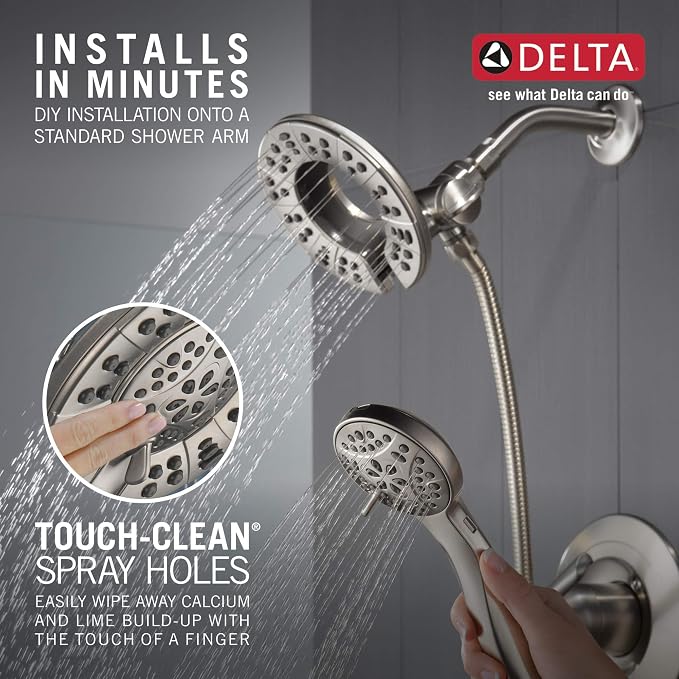 Delta Arvo 14 Series Brushed Nickel Shower Faucet Set - Image 6