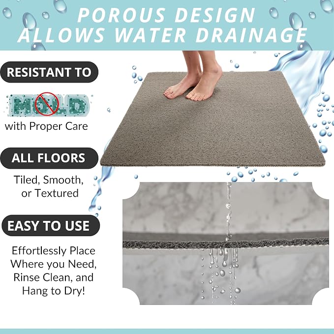 ENKOSI Loofah Square Shower Mat - Image 4