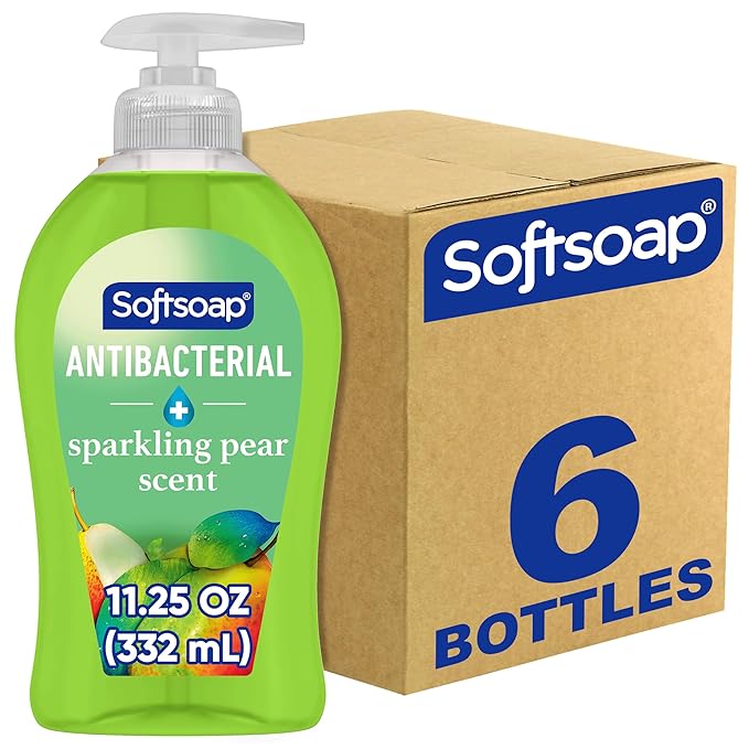 Softsoap Antibacterial Liquid Hand Soap, Gentle Clean, Sparkling Pear Scent by Softsoap