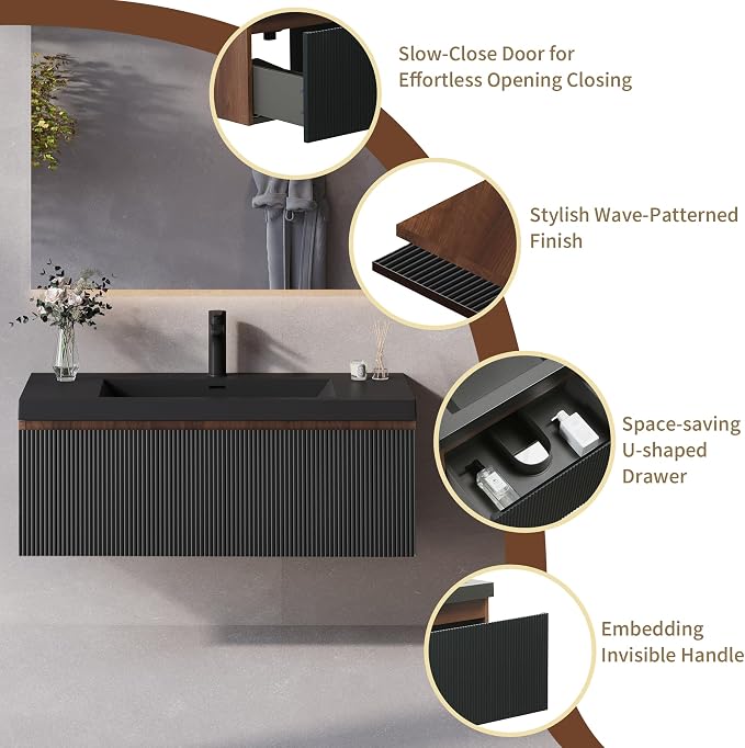 42'' Floating Bathroom Vanity - Image 3