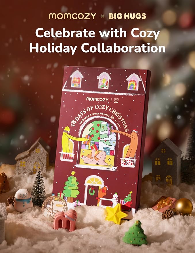Momcozy & BIG HUGS 14Pcs Christmas Bath Bombs Set of Countdown Calendar Mystery - Image 2
