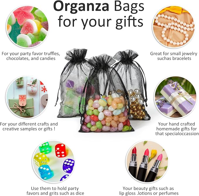 Hopttreely 100pcs Organza Bags - Image 5