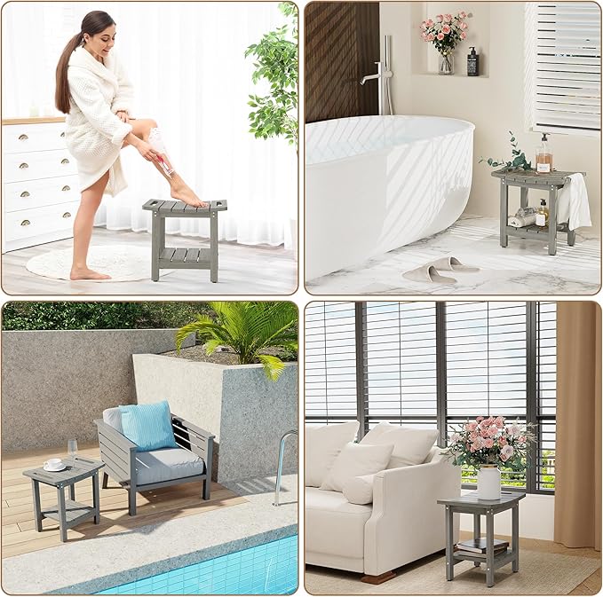 HIPS Shower Benches for Inside Shower, Shower Stool - Image 6