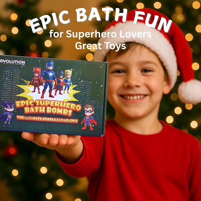 EvolutionUSA Black Epic Superhero Bath Bombs - Image 2