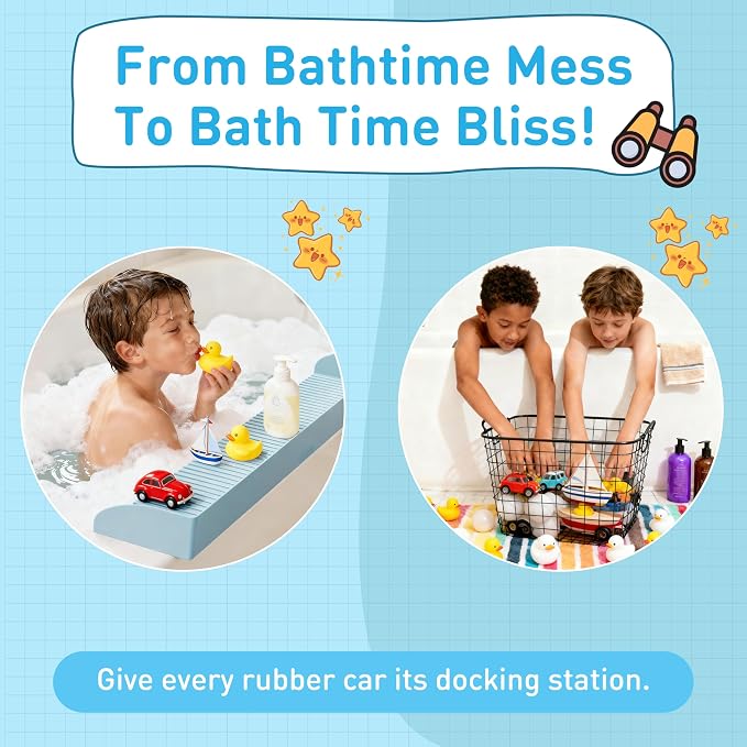 Roslim Splash Guard for Bathtub, Silicone Tub Water Splash Guard - Image 3