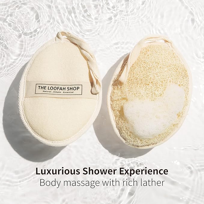 Bath Loofah Sponge, Exfoliating Body Scrubber, Shower Luffa - Image 3
