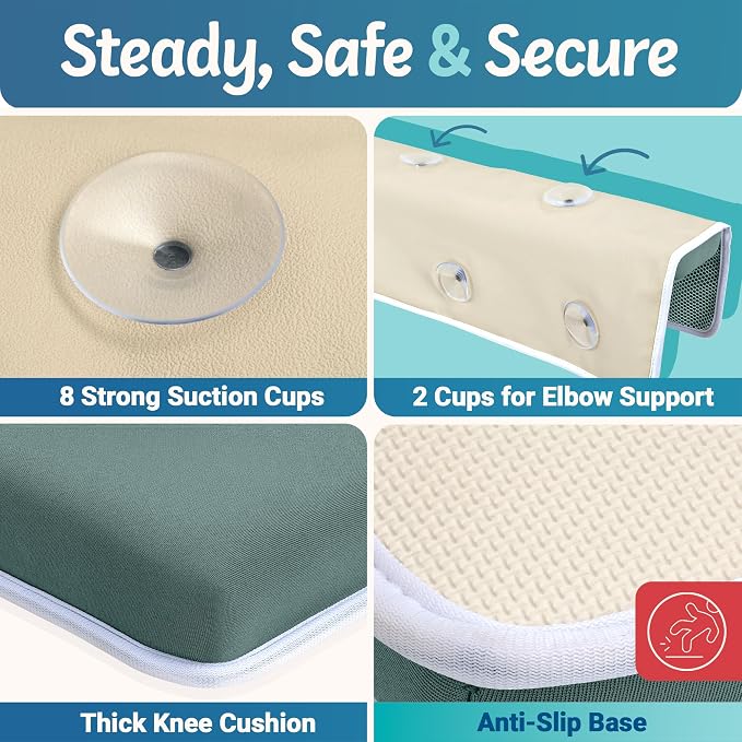 Baby Bath Kneeler and Elbow Rest Pad Set - Image 4