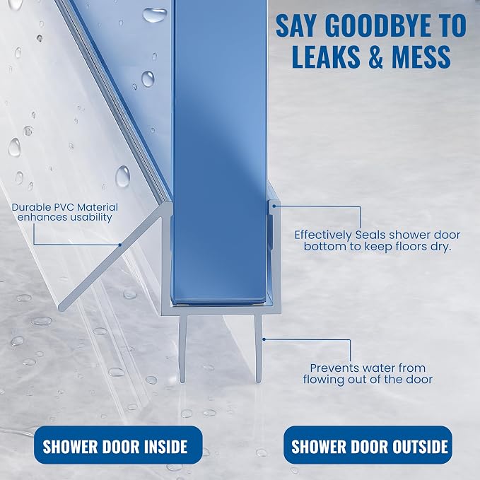 Frameless Shower Door Bottom Seal Strip - Image 7