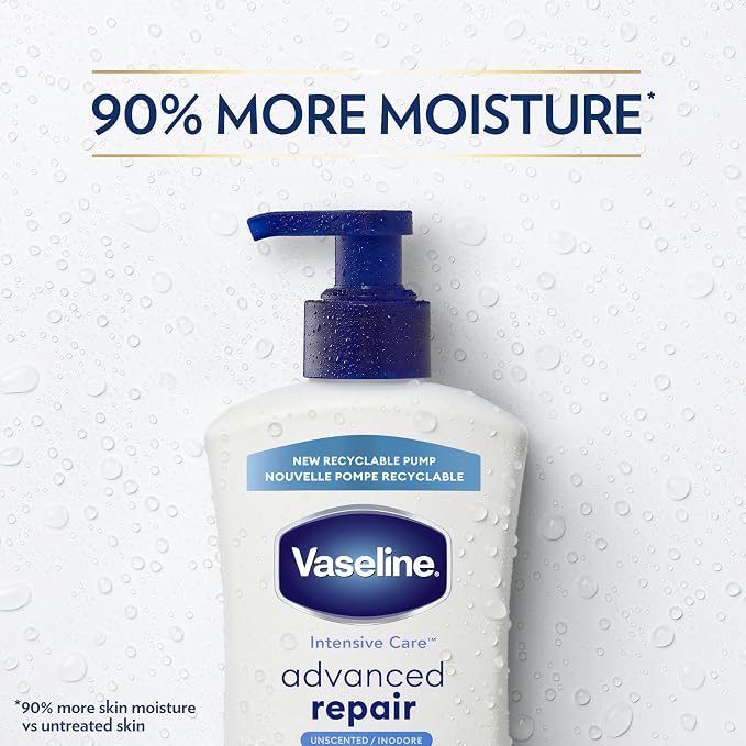 Vaseline Intensive Care Unscented Advanced Repair Body Lotion - Image 6