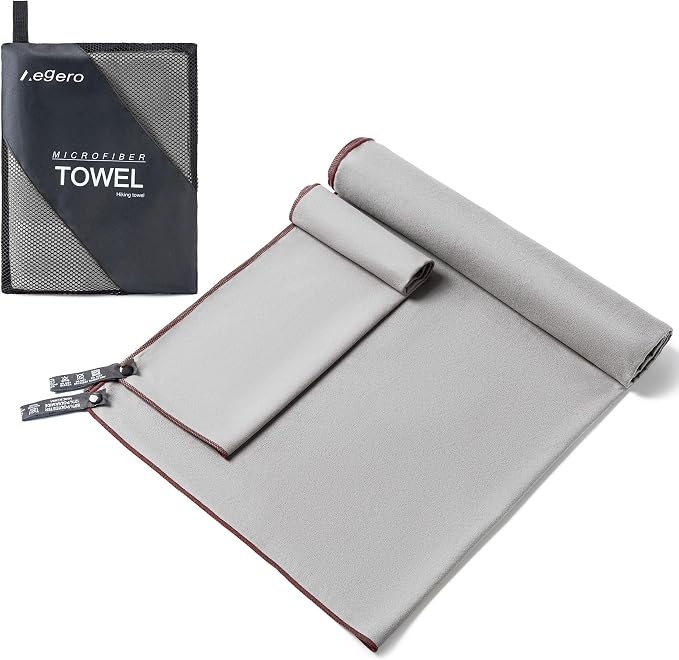 Camping Towel, 2 Pack Microfiber Travel Sports Towel, Quick Dry-Super by Unknown