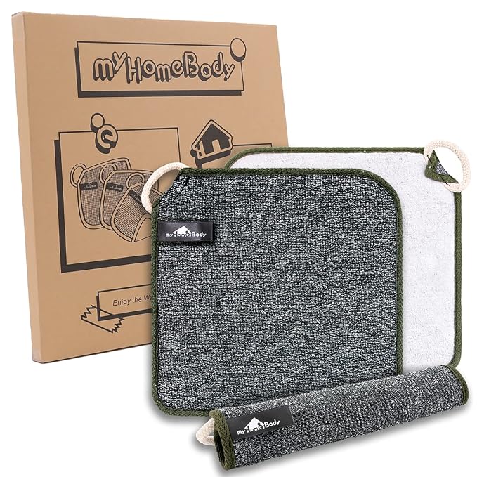myHomeBody Dual-Textured Exfoliating Washcloth by myHomeBody