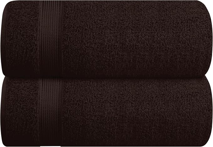 Belizzi Home Cotton 2 Pack Oversized Bath Sheet 35x70, Large Bath Sheet by Unknown