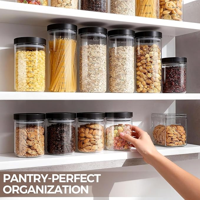 Danbark Set of 3 42oz Airtight Glass Storage Canisters - Image 8