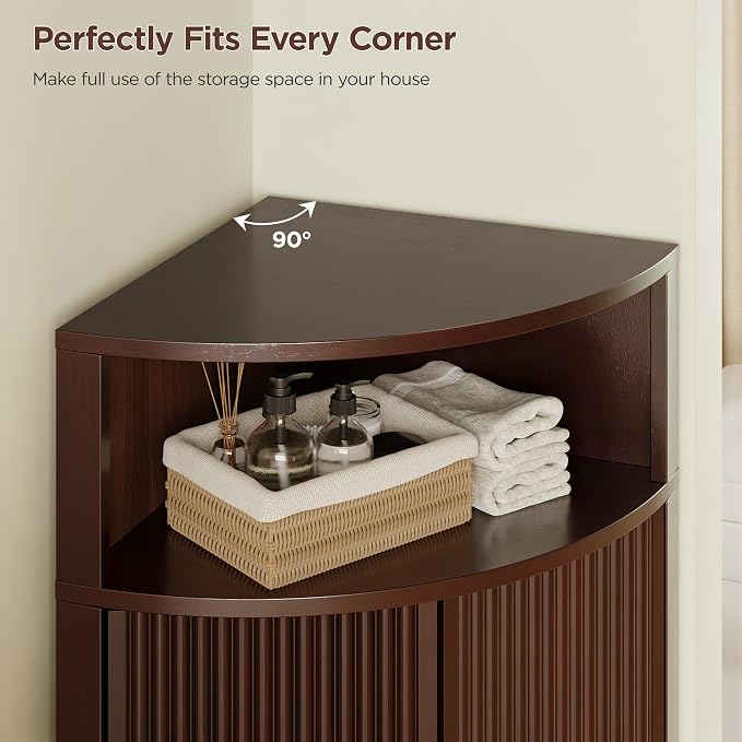 Corner Bathroom Cabinet, Modern Small Corner Cabinet - Image 5