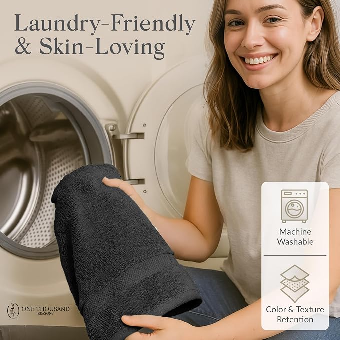 Premium Staple Cotton Bathroom Towel Set - Image 8