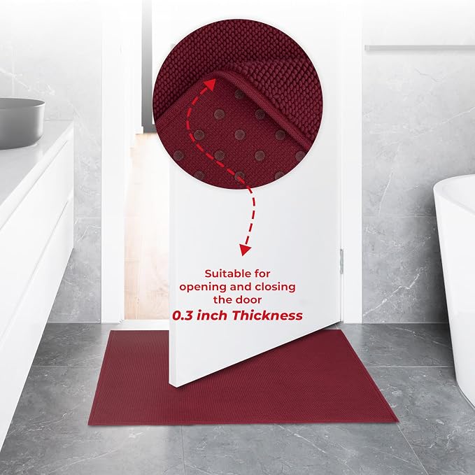 American Soft Linen Bath Rug, 20 in 34 in 100% Cotton Bath Mats Rugs - Image 7