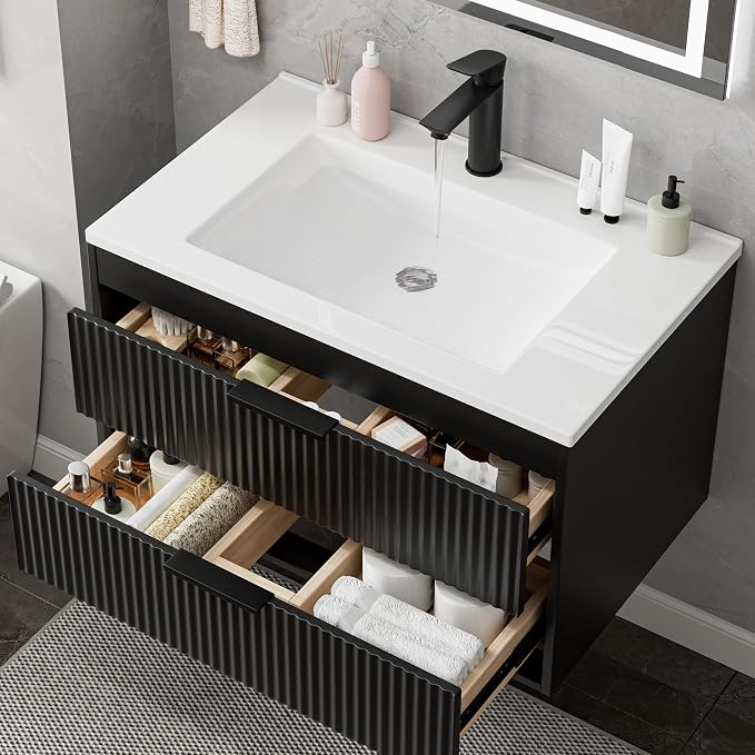 30 Inches Modern MDF Bathroom Vanity - Image 7