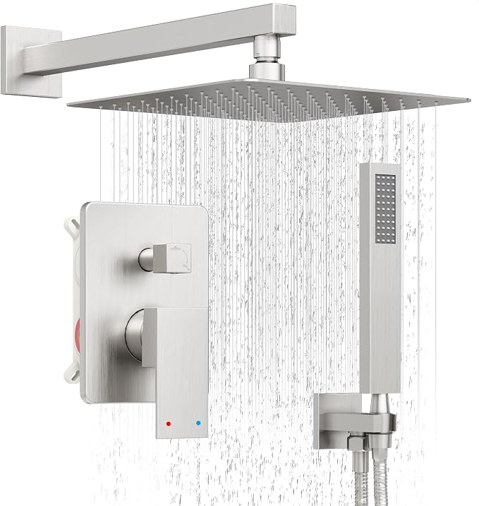 Shower System, Brushed Nickel Shower Faucet Set by HoliSpa