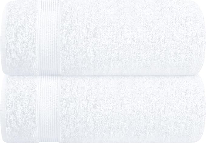 Belizzi Home Cotton 2 Pack Oversized Bath Sheet 35x70, Large Bath Sheet by Unknown