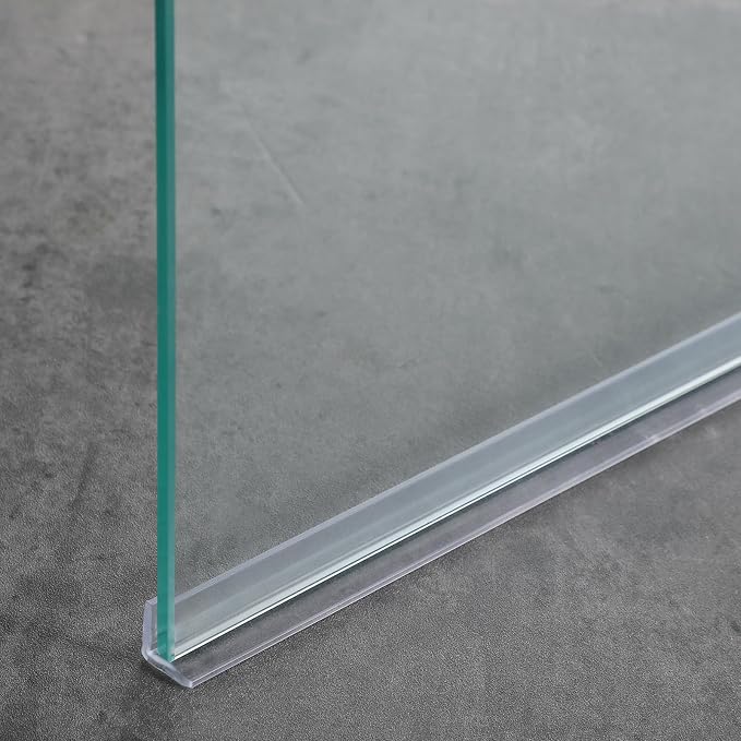 2 Pcs 1/2'' x 36'' Long Clear Vinyl L-Type Seal Strip - Image 5
