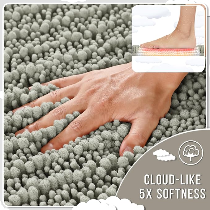 Yimobra Bathroom Rugs Non Slip Washable - Image 4