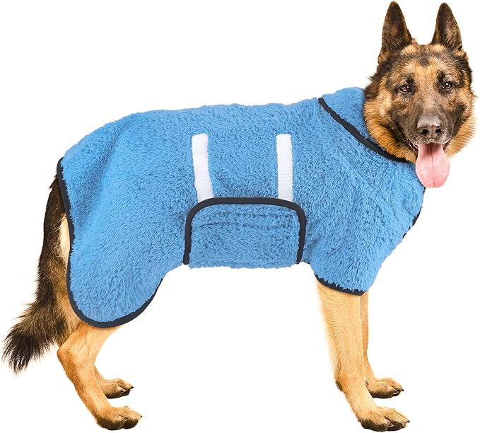 Bienbee Dog Bathrobe, Quick Drying Super Absorbent Dog Robes by Bienbee