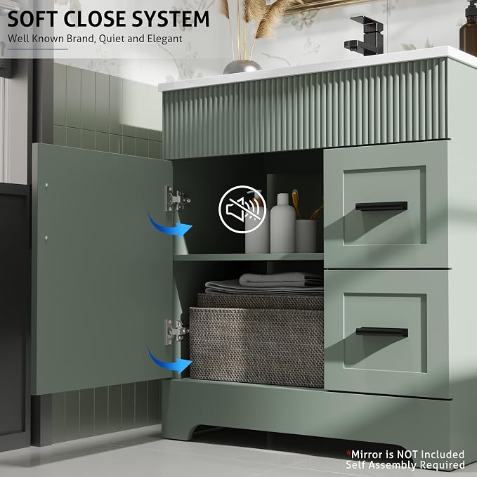 eclife 30" Bathroom Vanities Sink Combo - Image 6