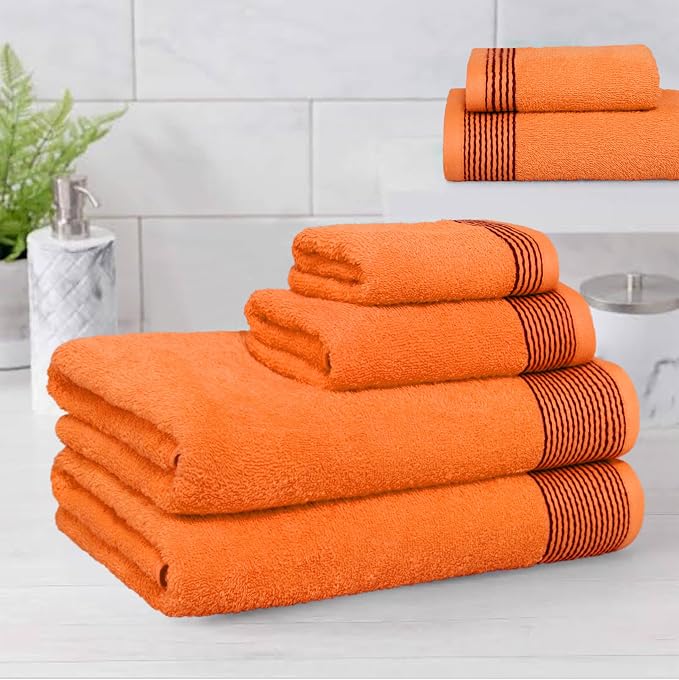 Belizzi Home 100% Cotton Ultra Soft 6 Pack Towel Set, Contains 2 Bath Towels - Image 3