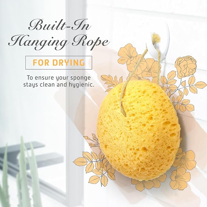 Spongentle Deep Cleansing Body Loofah Sponge, Natural Colors, - Image 7