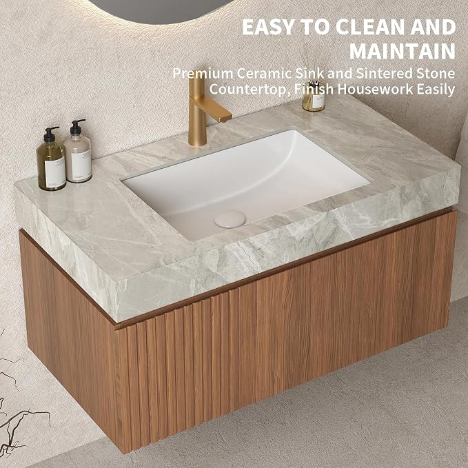 LKTART Floating 36 Inch Bathroom Vanity - Image 3