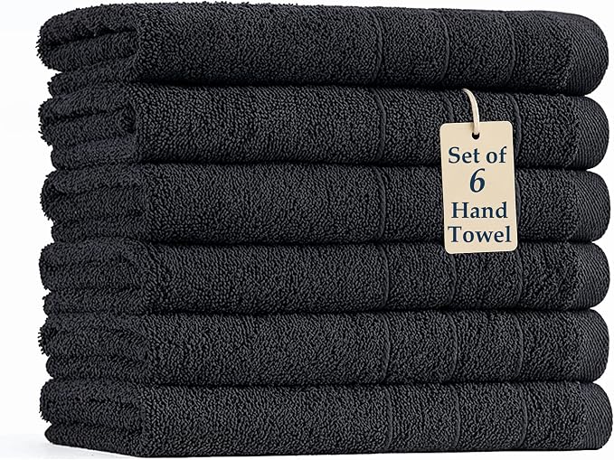 Casa Platino 6 Pack Hand Towels by CasaPlatino