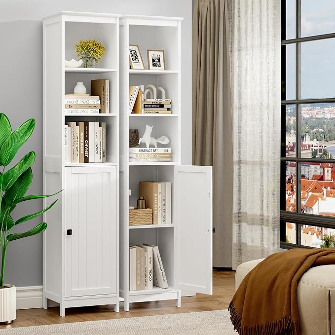 RRX Tall Bathroom Storage Cabinet, Slim Cabinet - Image 6
