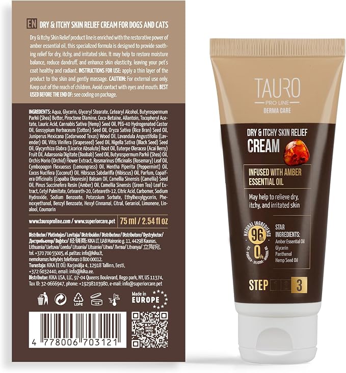 Tauro Pro Line Dog Itchy Skin Relief Cream – Dog Moisturizer - Image 10