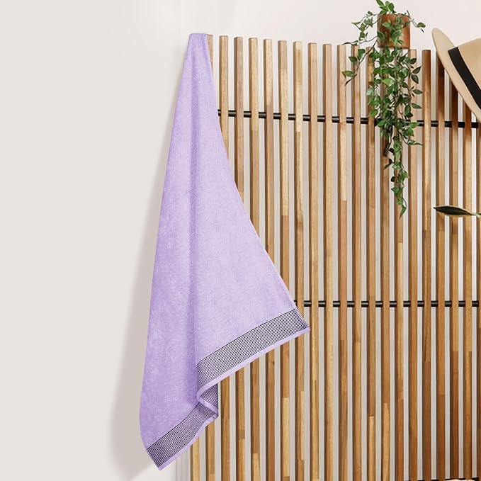 Belizzi Home Cotton 2 Pack Oversized Bath Sheet 35 x 70, Large Bath Sheet - Image 2