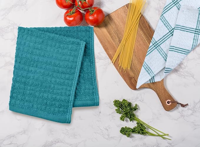 DAN RIVER Premium Dish Cloth 100% Cotton 12 X 12 Inches |Pack of 8|-Ultra Soft - Image 7
