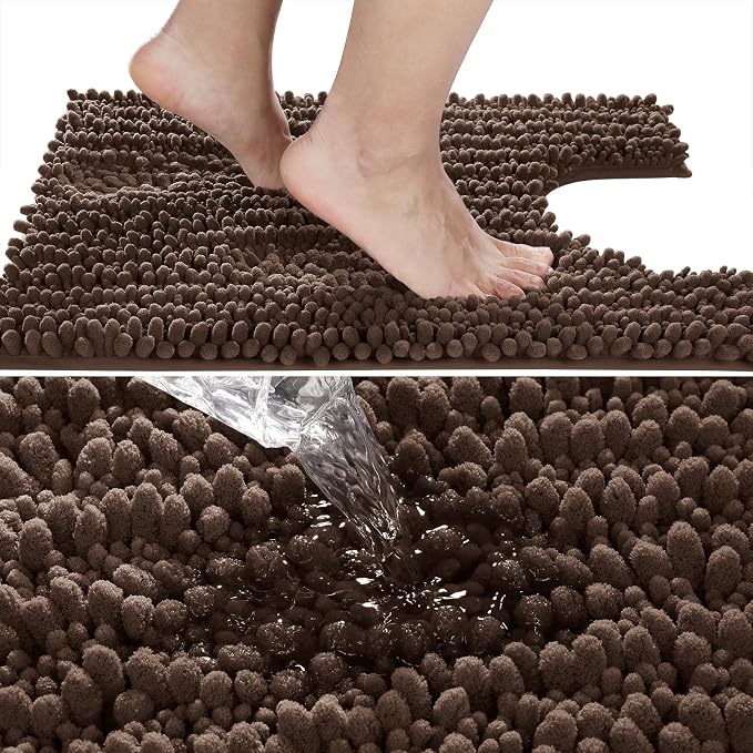 Yimobra Toilet Rug U Shaped Washable 24x20 Inch - Image 3